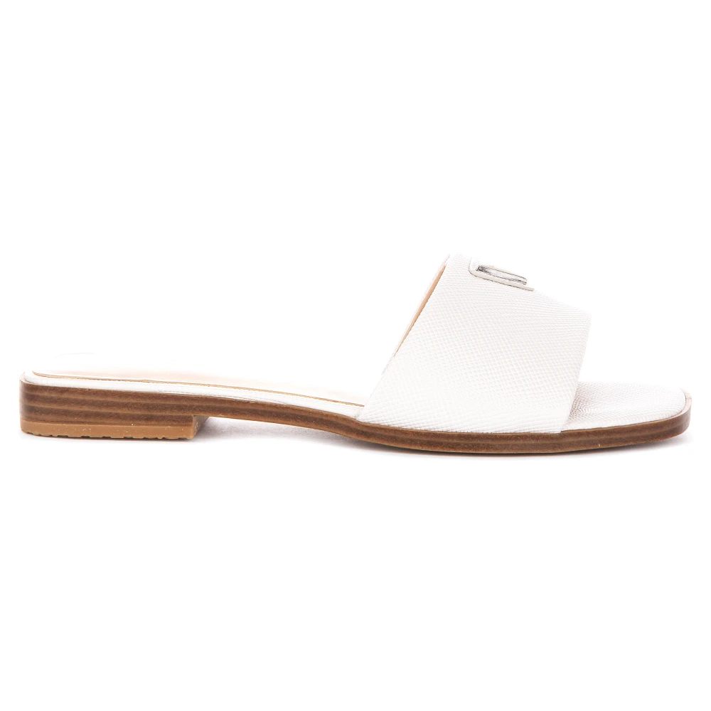 Guess Women's White Ramlan Logo Sandals - Sliders - 5 Uk - Shoes