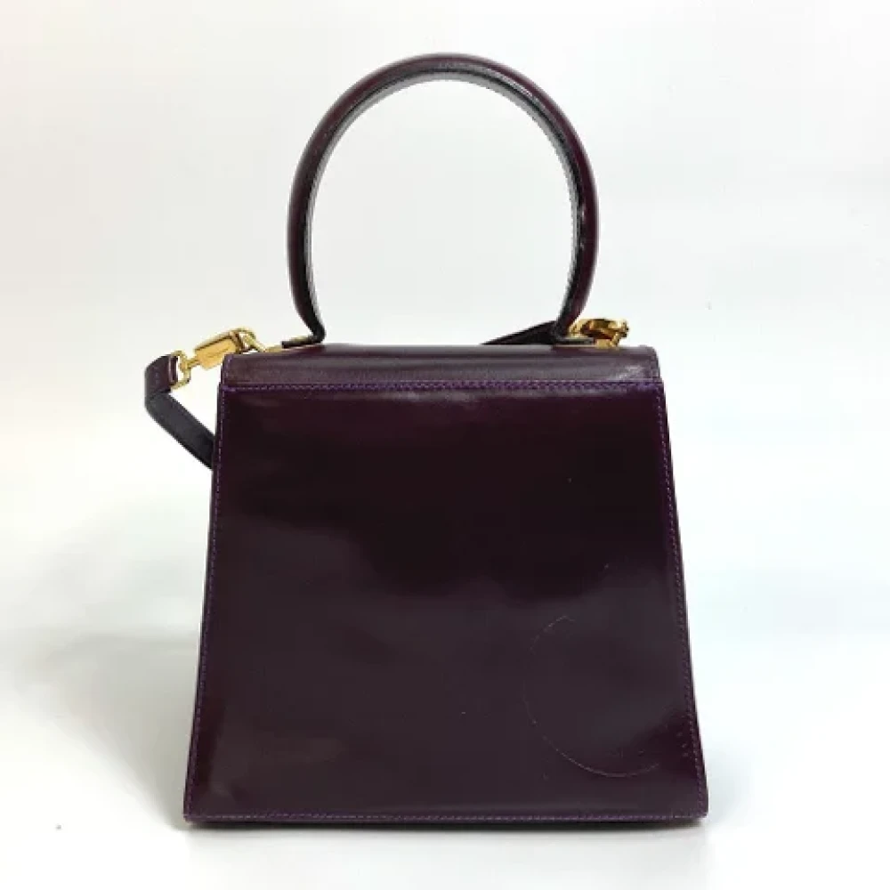 Salvatore Ferragamo Pre-owned Leather handbags Purple Dames