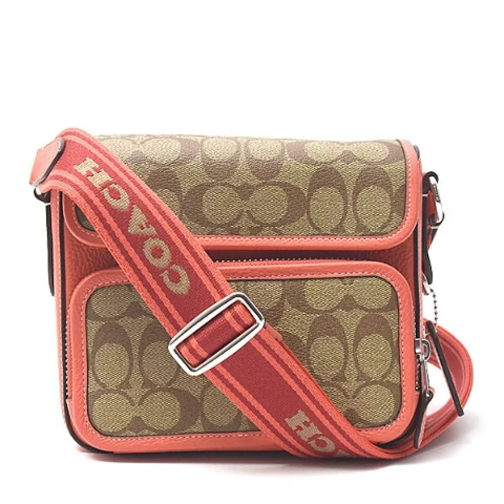 Coach Pre-owned Canvas shoulder-bags Pink Dames