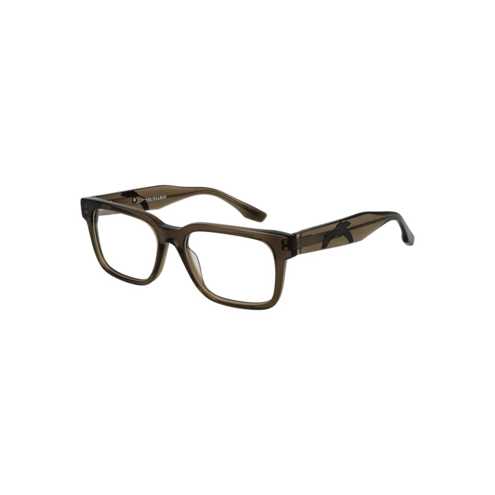 Trussardi Unisex Brown Square Glasses Frame