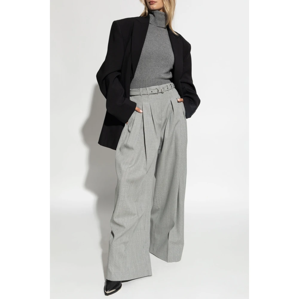Ami Paris Cashmere Turtleneck Gray Dames
