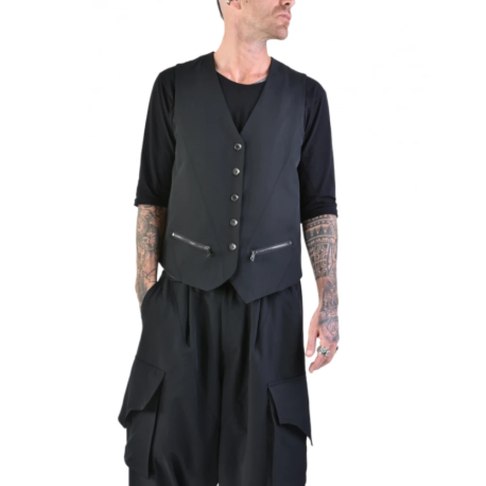 La Haine Inside Us Zwart wollen pakvest Lm123 Black Heren