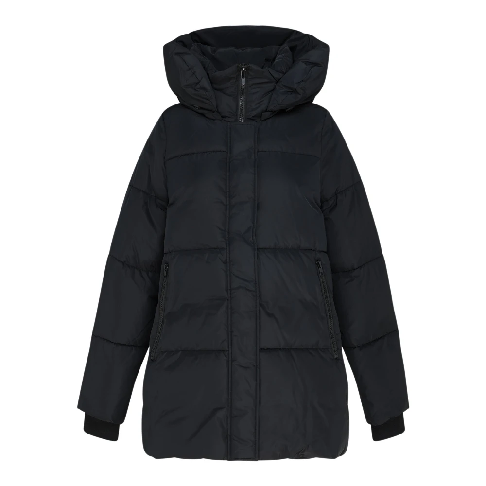 Canadian Classics Zwarte Finlay Jas met knoop- en ritssluiting Black Dames