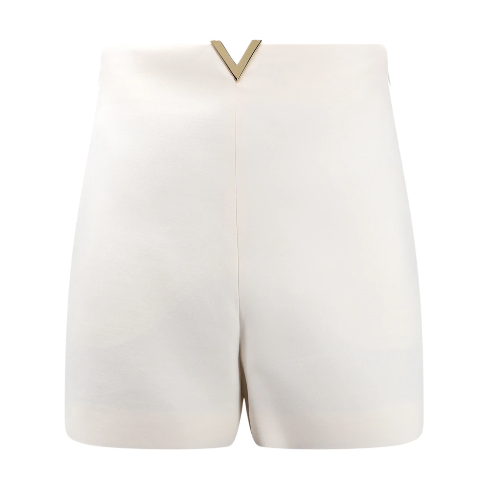 Valentino Witte Shorts met Hoge Taille White Dames