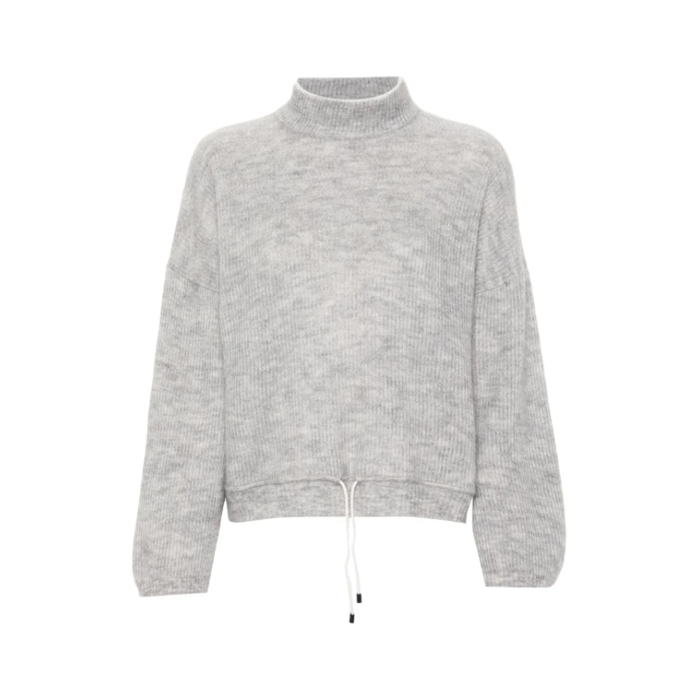 BRUNELLO CUCINELLI Ribgebreide Trui Gray Dames