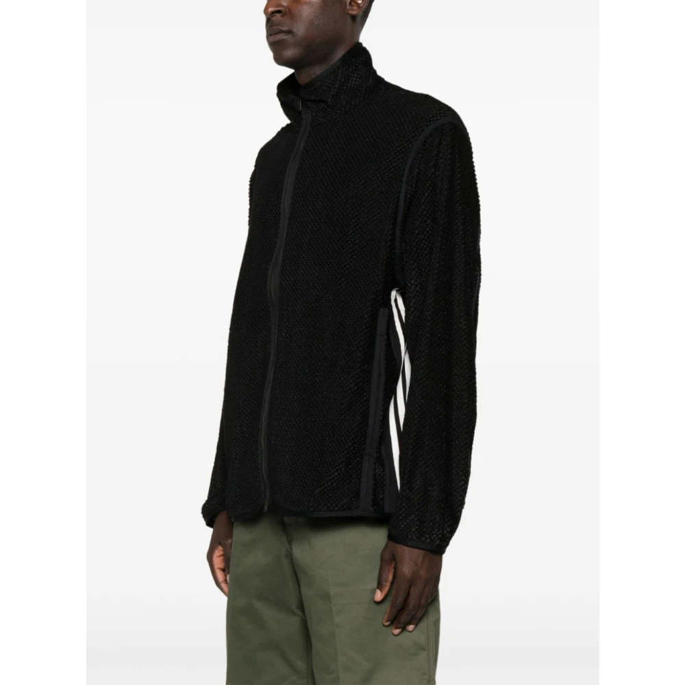 Y-3 Gestreept Track Jacket Black Heren