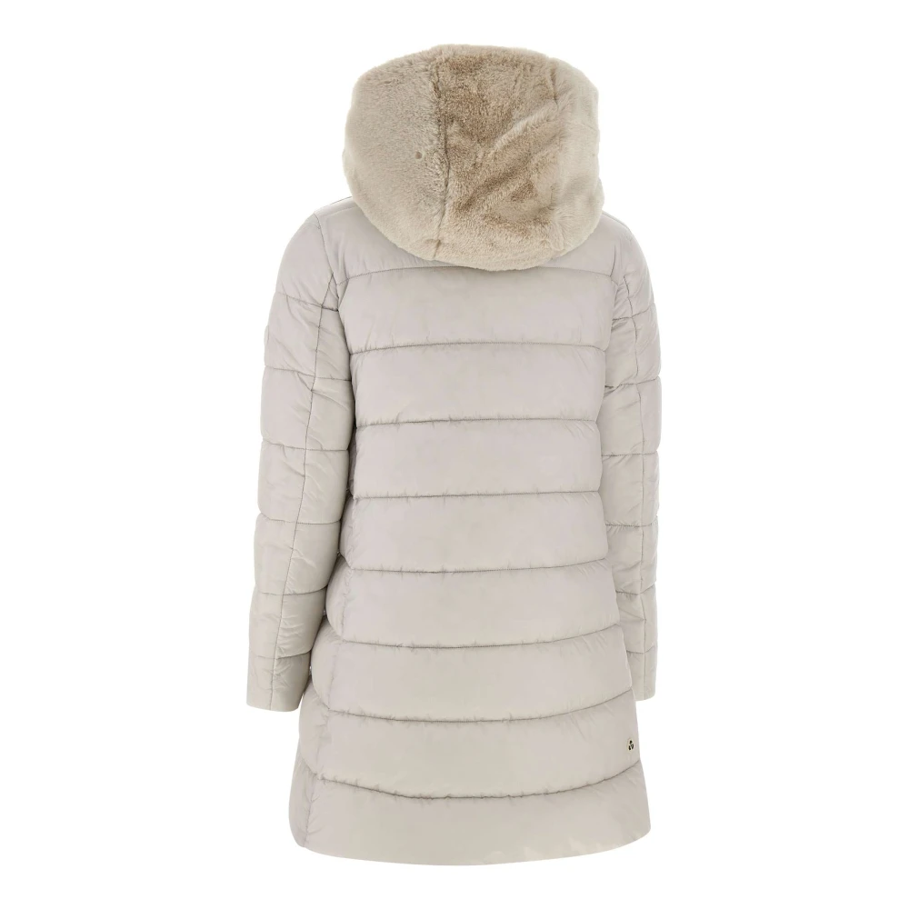 Save The Duck Grijze Dames Donsjas met Nepbont Gray Dames