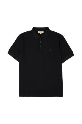 polo-en-coton-noir-avec-logo
