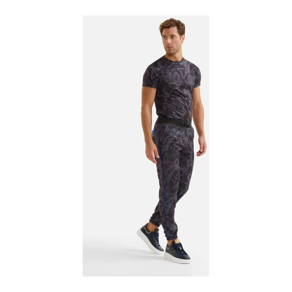 Alviero Martini 1a Classe Geo Night Zwarte Joggingbroek Black Heren