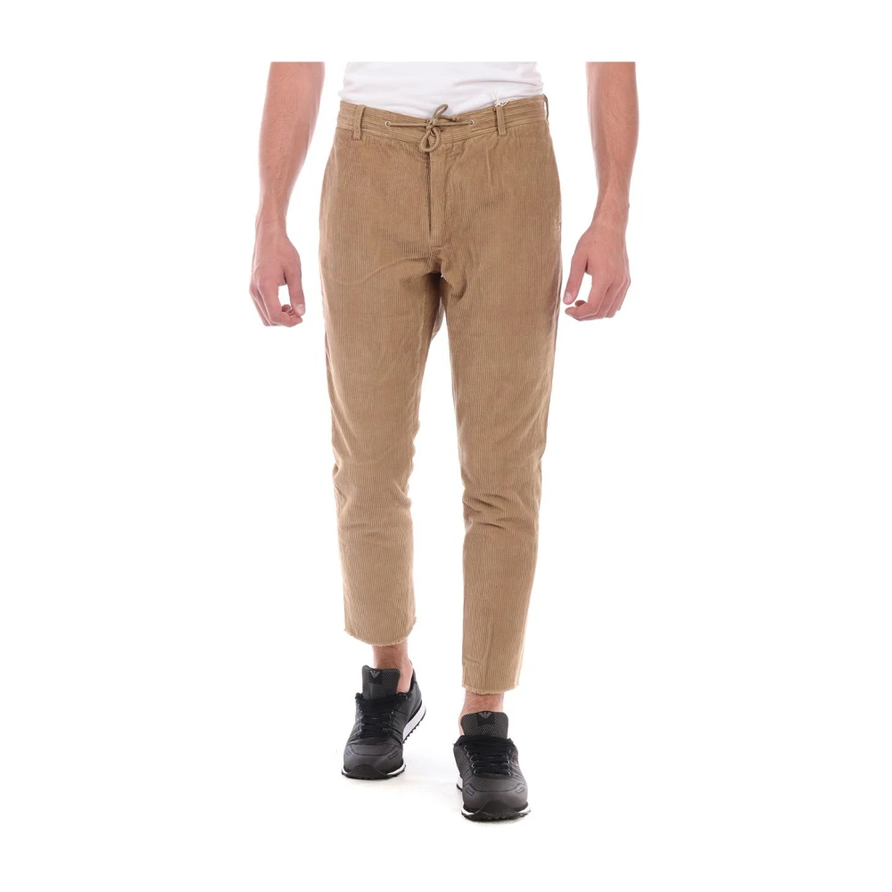 Daniele Alessandrini Beige Almada 95 Jeans Trouser - Male - Cropped Trousers - S - Trousers