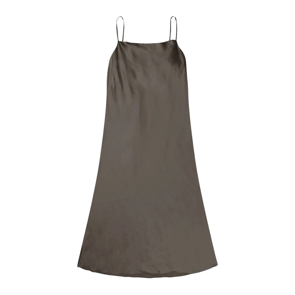 Munthe Elegante Babyloma Jurk in Legergroen Brown Dames
