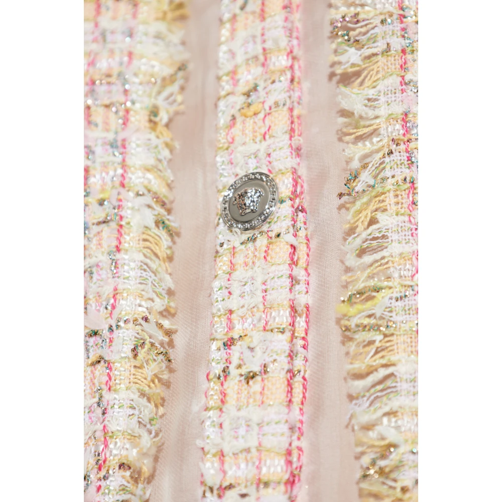 Versace Tweed Vest Pink Dames