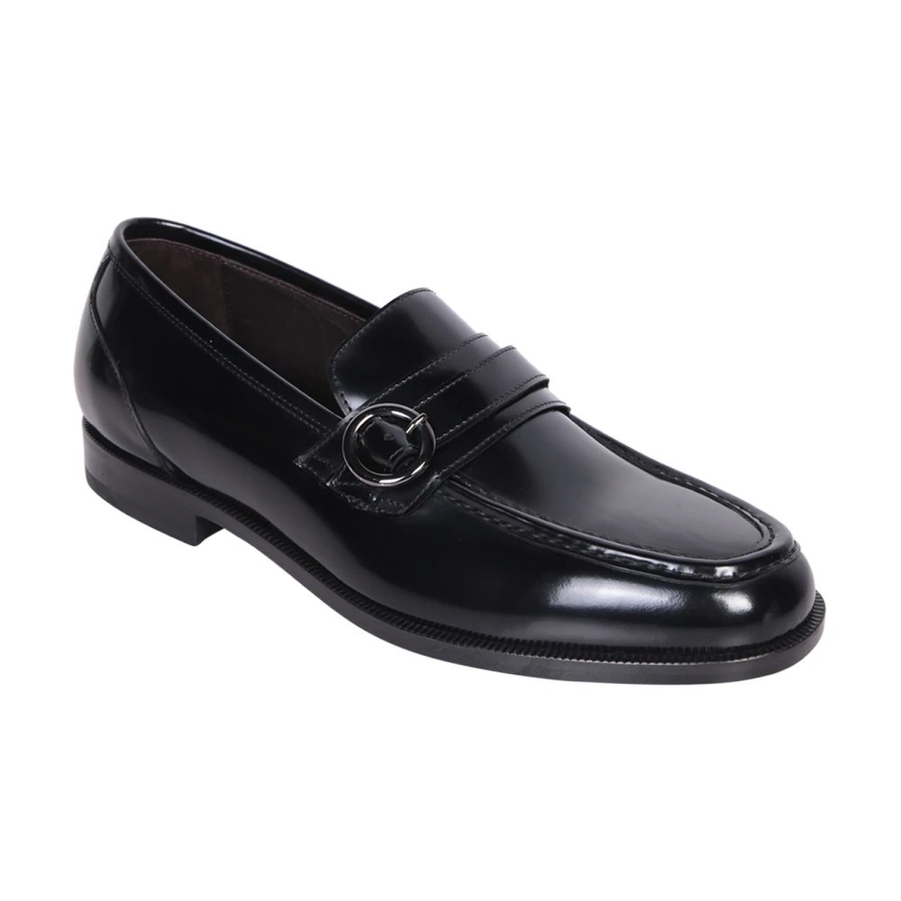 Tagliatore Zwarte Loafer Schoenen voor Heren Black Heren