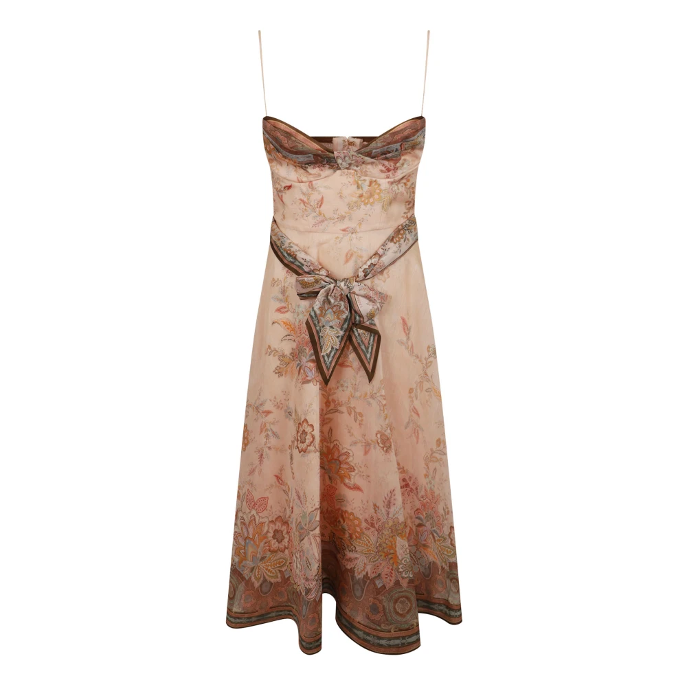 Zimmermann Women's Multicolor Midi Dresses, Xs, Alchemy Structured Midi Dress
