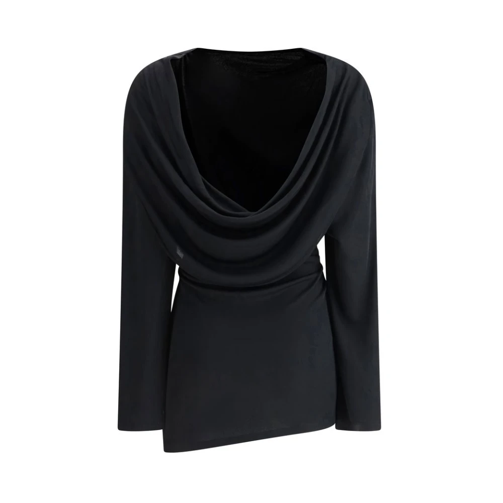 Jacquemus Stijlvolle Korte Jurk met Lange Mouwen Black Dames