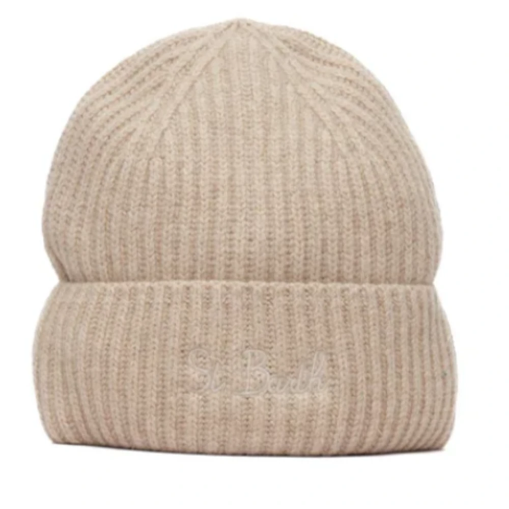 MC2 Saint Barth Gebreide muts mix voor vrouwen Beige Dames