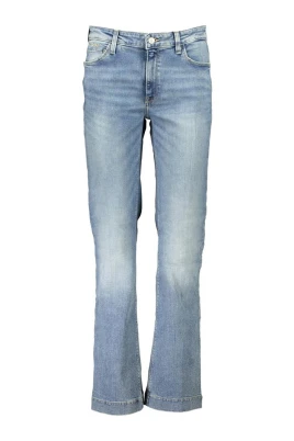 High Rise Bootcut Jeans med tvättad effekt
