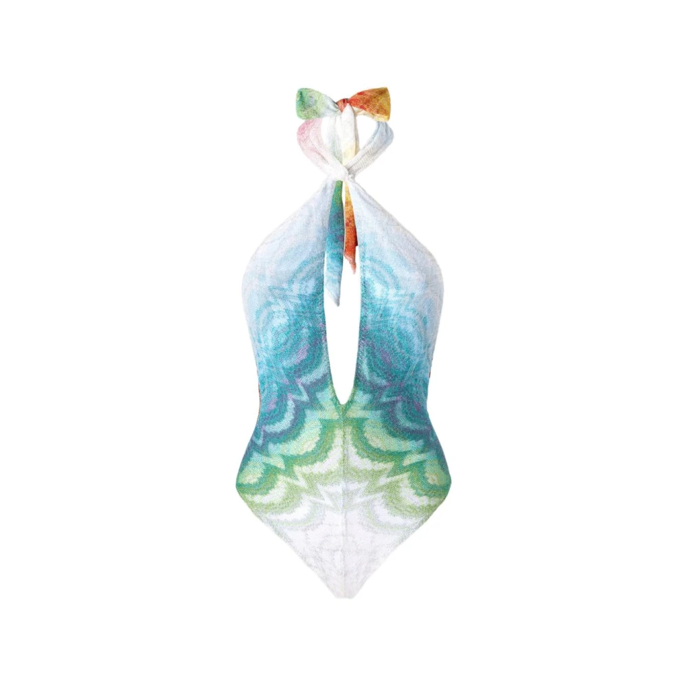 Missoni Women's Multicolor Swimsuits, Xs, One-Piece Swimsuit In Shaded Lamé Viscose