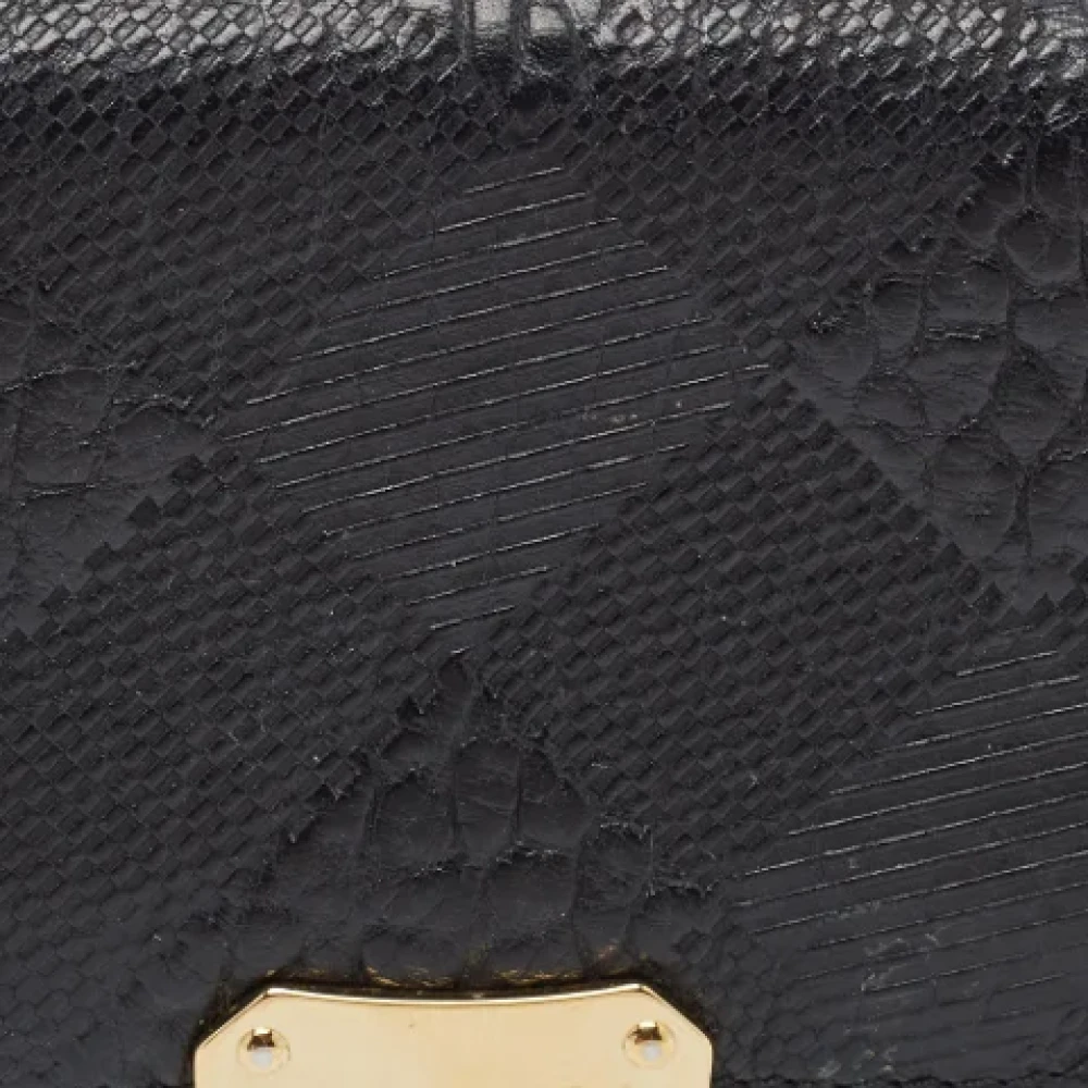 Burberry Vintage Pre-owned Leather wallets Black Dames