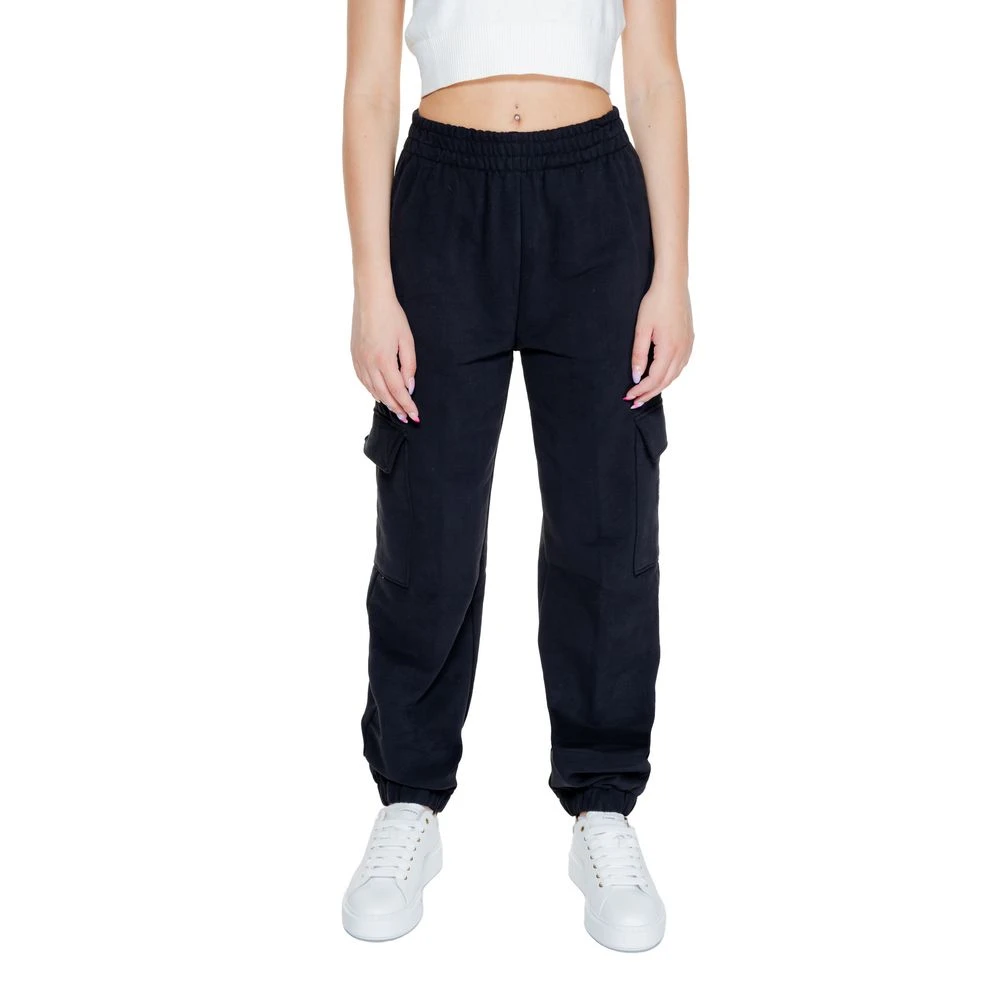 Calvin Klein Jeans Zwarte Geregenereerde Katoenen Jeans Broek Black Dames