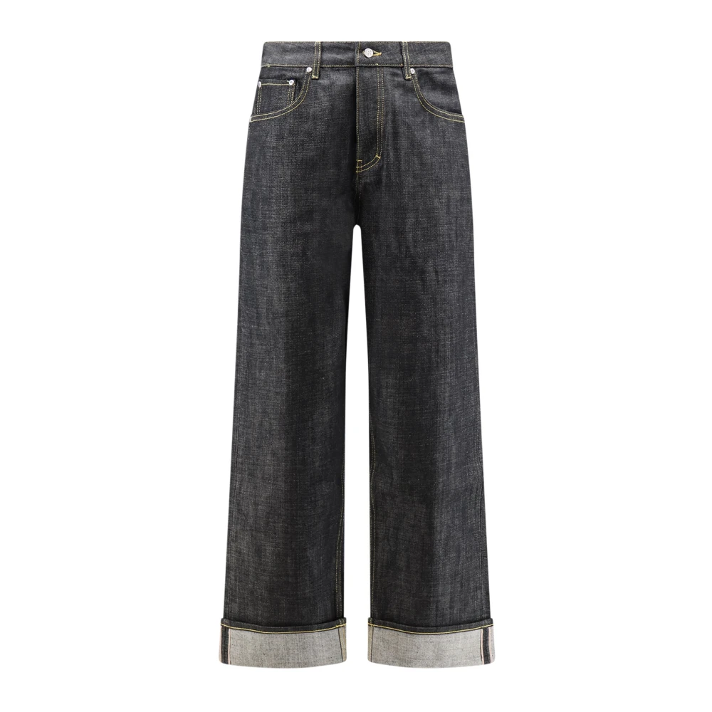 Represent Men's Black Wide Leg Jeans