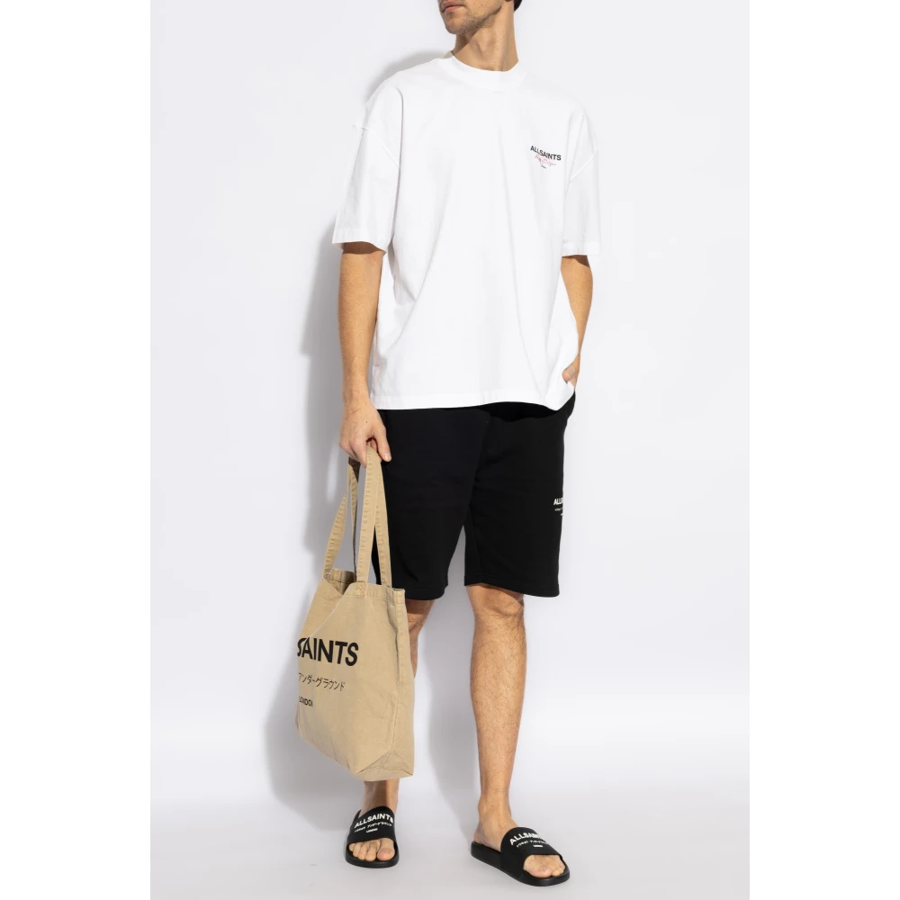 AllSaints Oversize T-shirt Amore White Heren