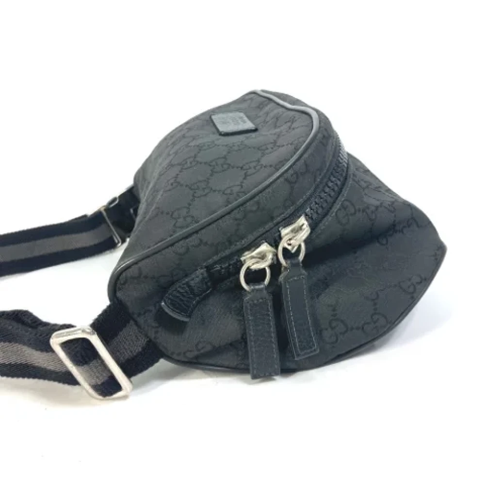 Gucci Vintage Pre-owned Canvas gucci-bags Black Heren