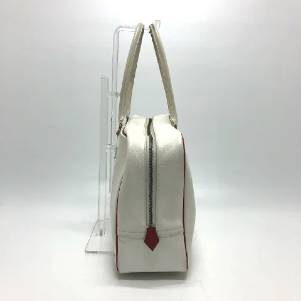 Hermès Vintage Pre-owned Leather handbags White Dames
