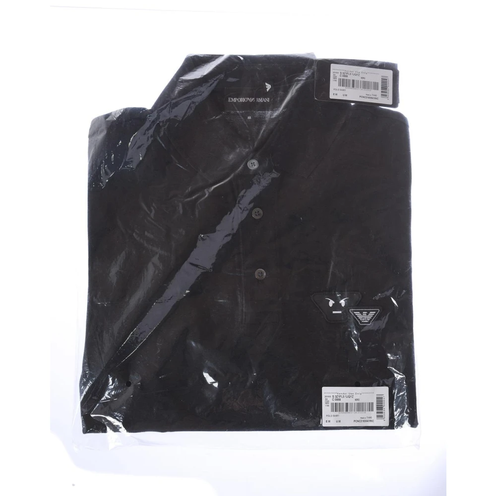 Emporio Armani Klassieke Polo Shirt voor Mannen Black Heren