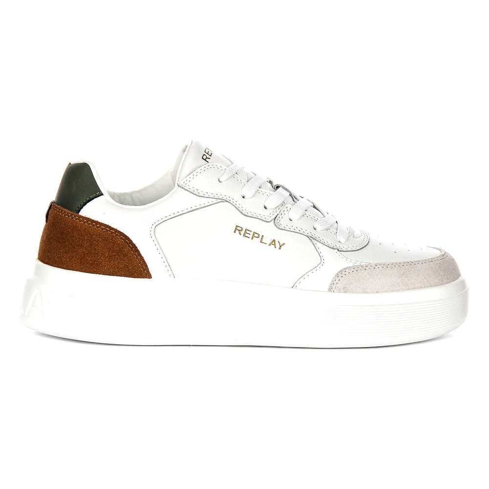 Replay Men's White Notting Agency Trainers - Sneakers - 8 Uk - Shoes