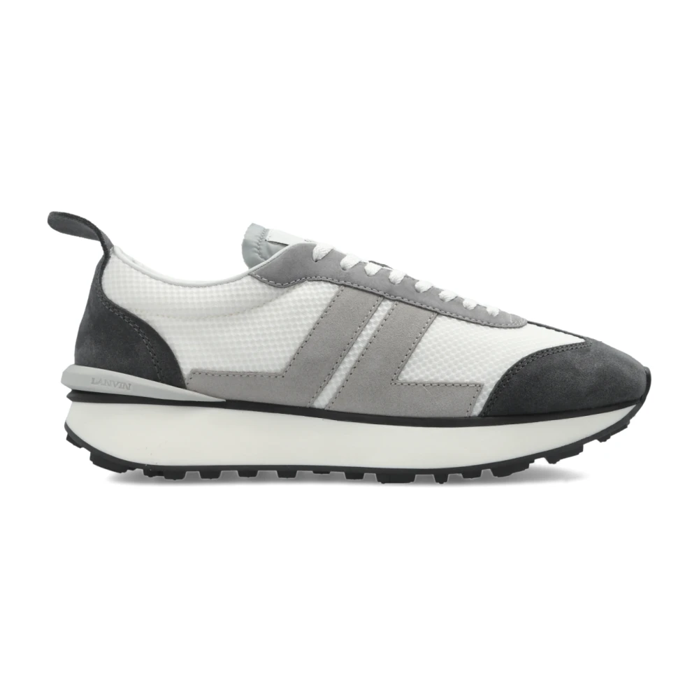 Lanvin Men's Gray Sneakers, 10 Uk, Bumpr Trainers