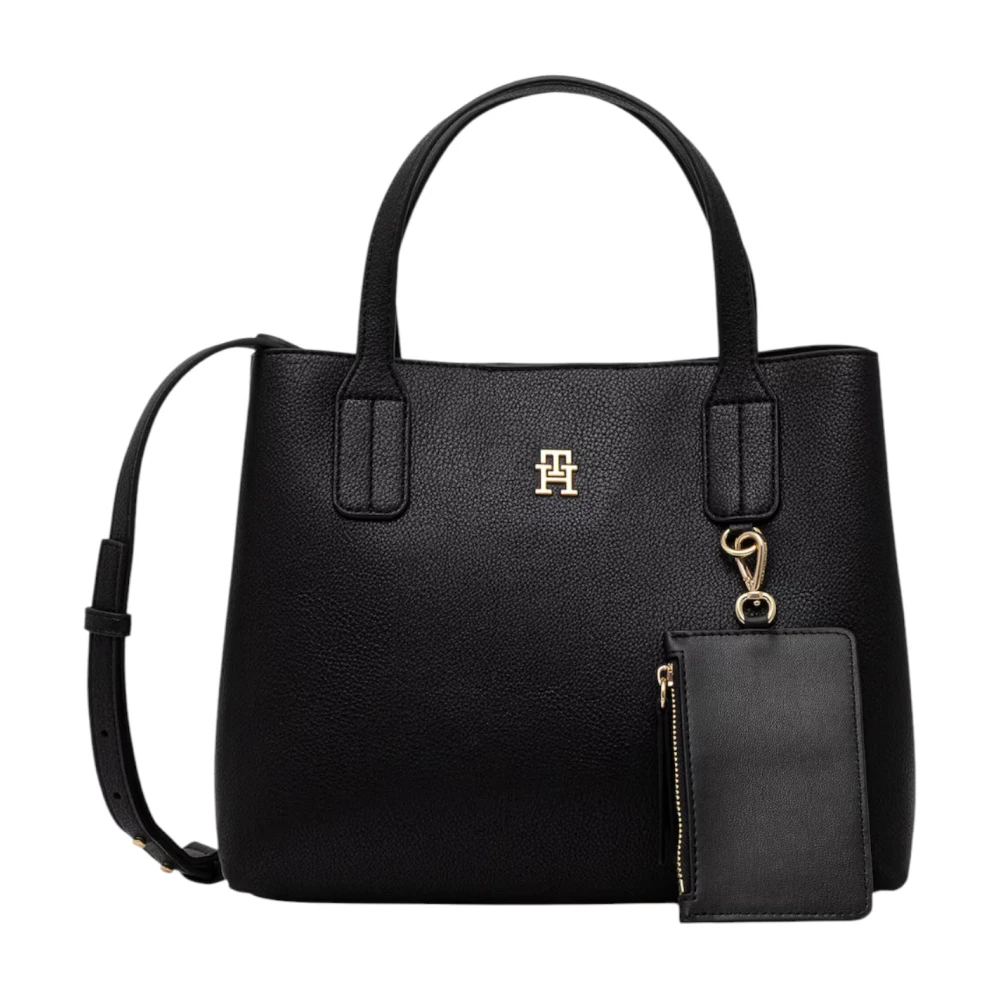 Tommy Hilfiger , Handbags, Female, Black, One Size, Icon Mini Satchel