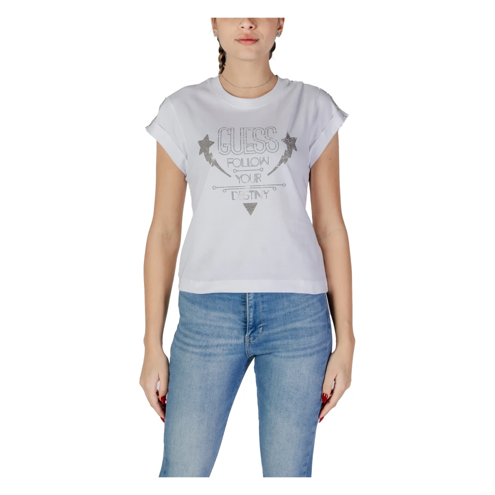 Guess - Tops > T-Shirts - White - Guess - Modalova