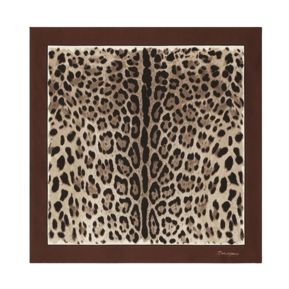 Dolce & Gabbana Stijlvolle Foulard Brown Dames