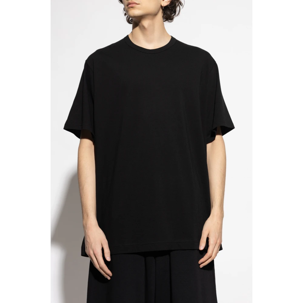 Y-3 Katoenen T-shirt Black Heren