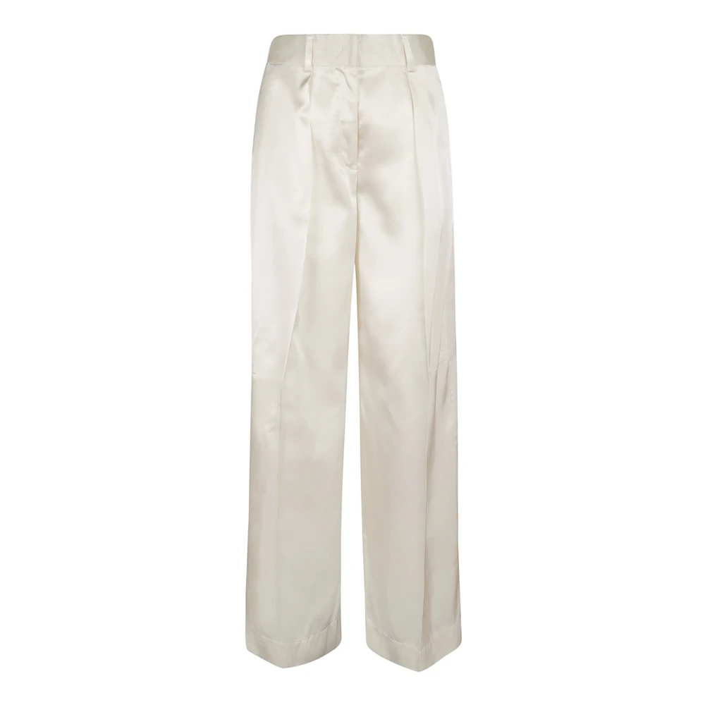 Jil Sander Witte elegante broek Aw24 White Dames