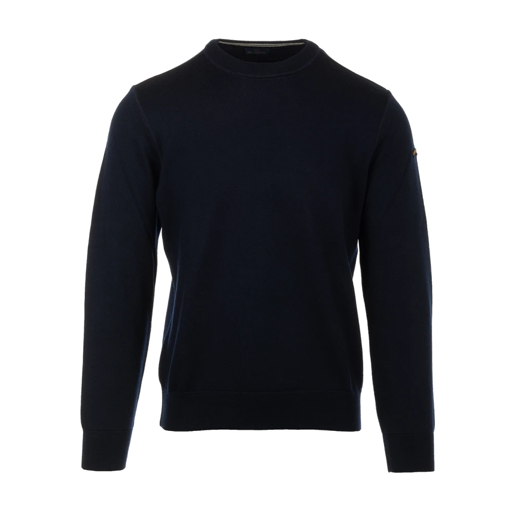 PAUL & SHARK Blauwe Sweater Girocollo Stijl Blue Heren