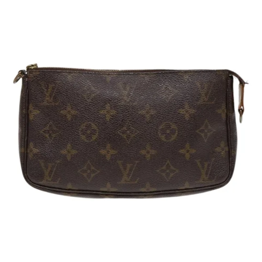 Louis Vuitton Vintage Pre-owned Canvas clutches Brown Dames