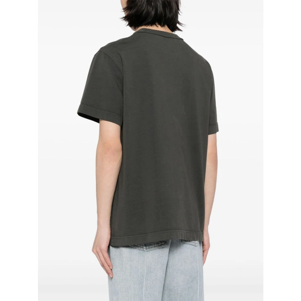 alexander wang Geëmbosseerd Logo Crew Neck T-shirt Gray Dames