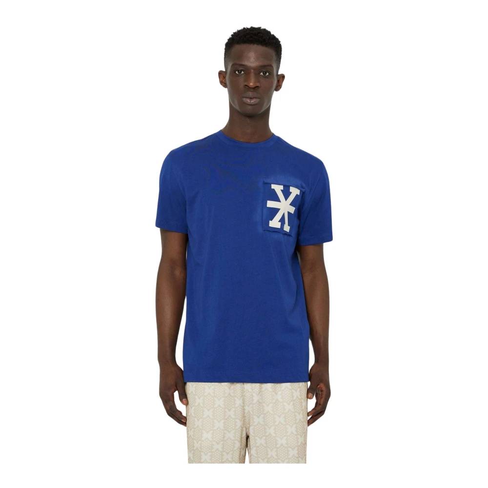 John Richmond Logo T-shirt met korte mouwen Blue Heren