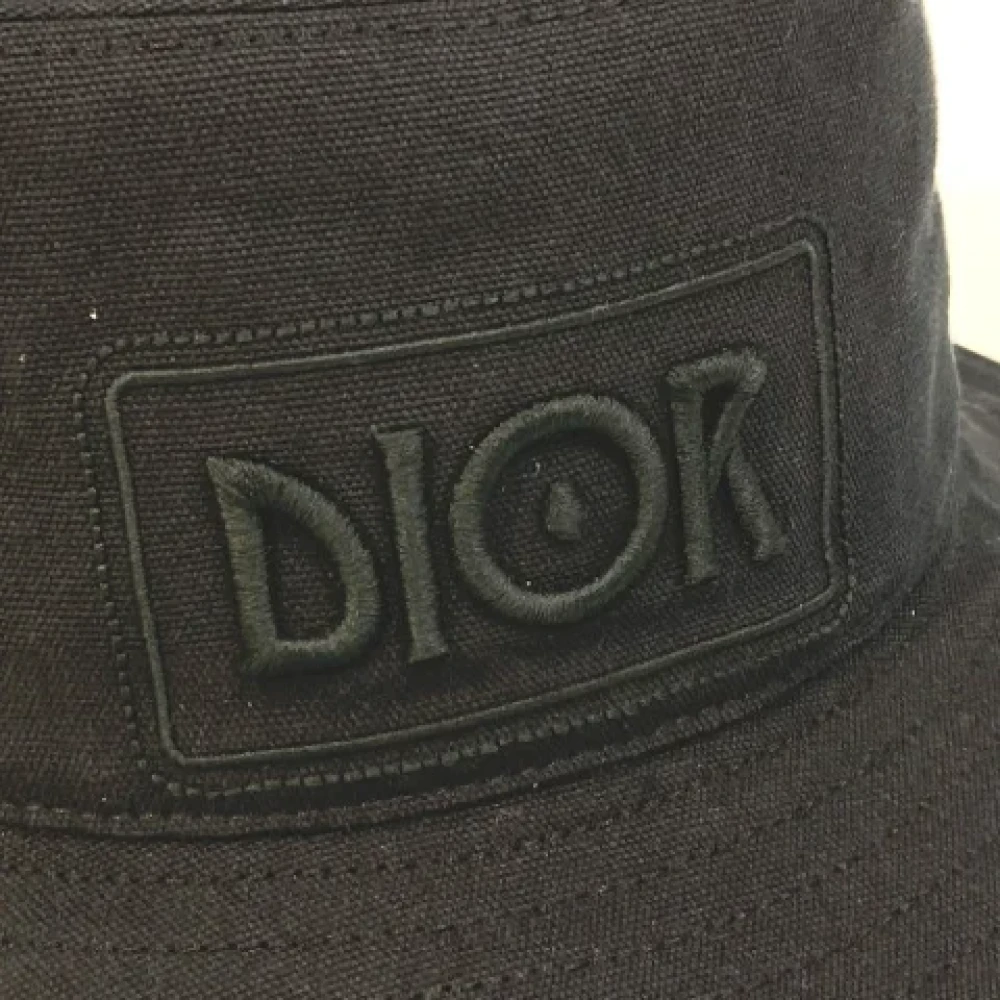 Dior Vintage Pre-owned Cotton hats Black Dames