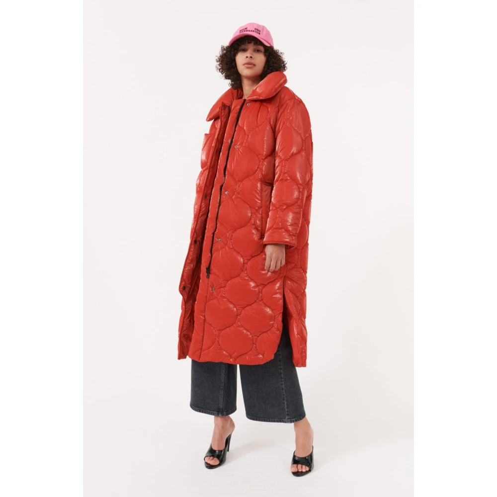 BAUM UND PFERDGARTEN Gewatteerde Polyamide Winterjas Red Dames