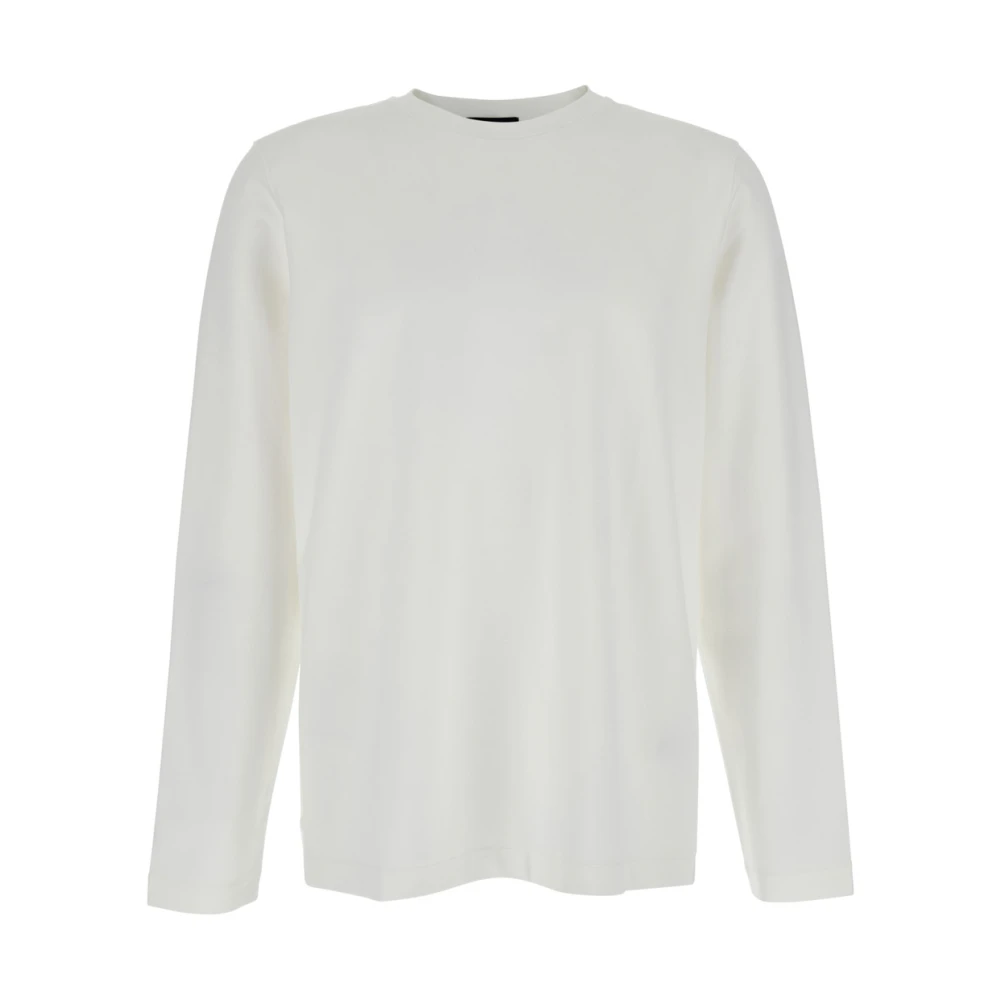 Theory Witte Sweater Ryder Tee LS White Heren