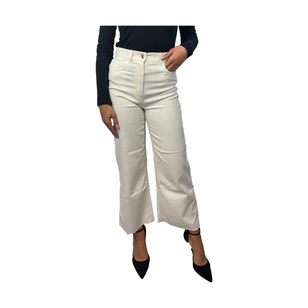 Elisabetta Franchi Witte Jeans met 98% Katoen White Dames