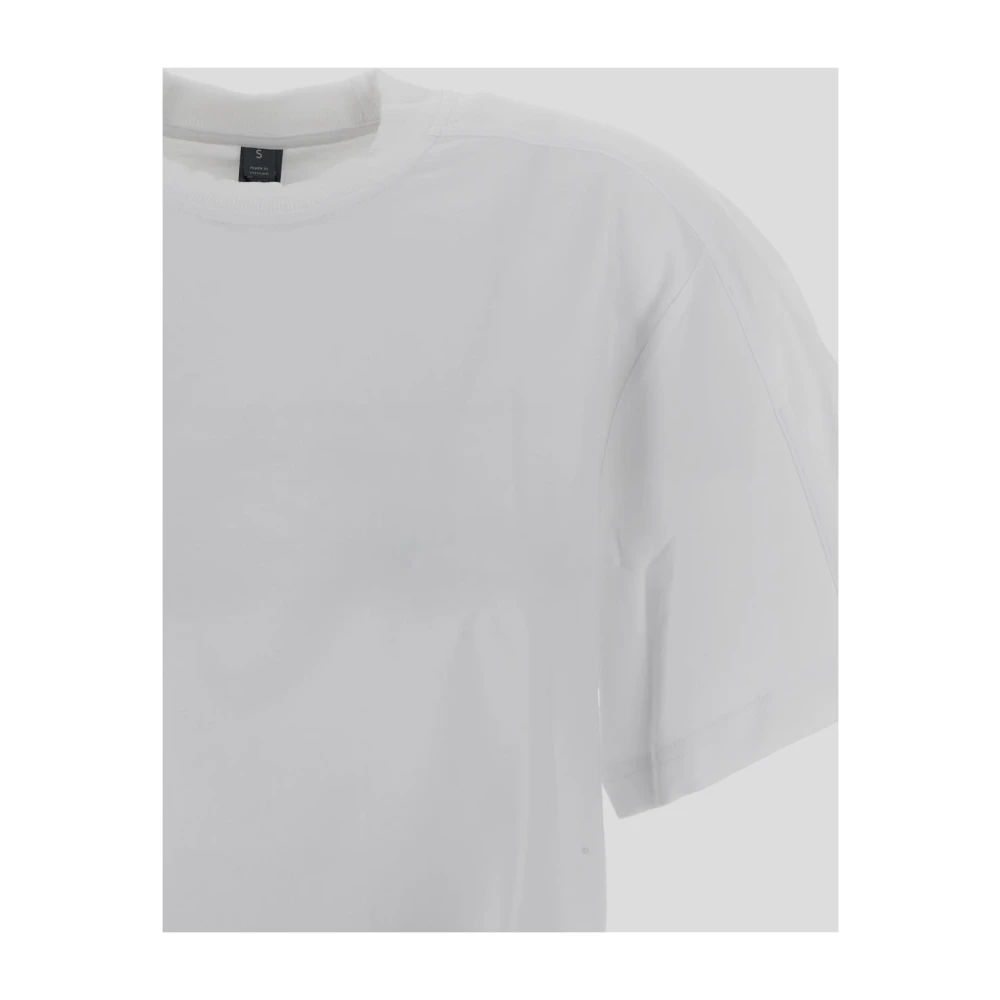 adidas by stella mccartney Witte Logo T-shirt met korte mouwen White Dames