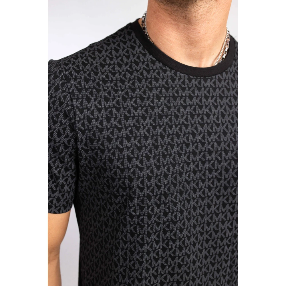 Michael Kors Logo T-Shirt Zwart Black Heren