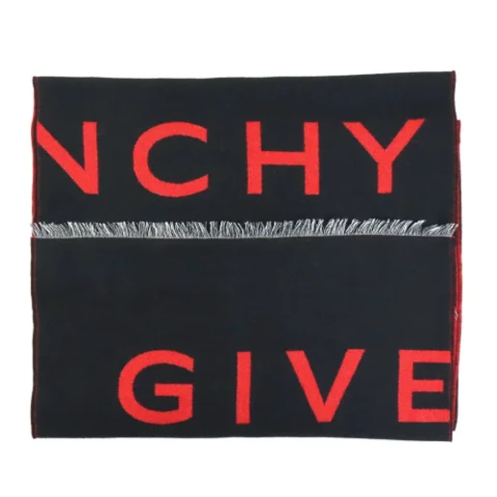 Givenchy Pre-owned Silk scarves Black Dames