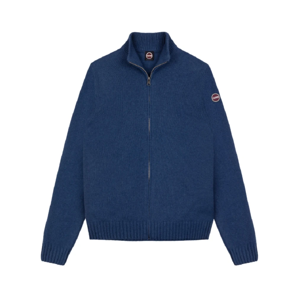 Colmar Men's Blue Cardigans, S, Cashmere Blend Zip Jumper