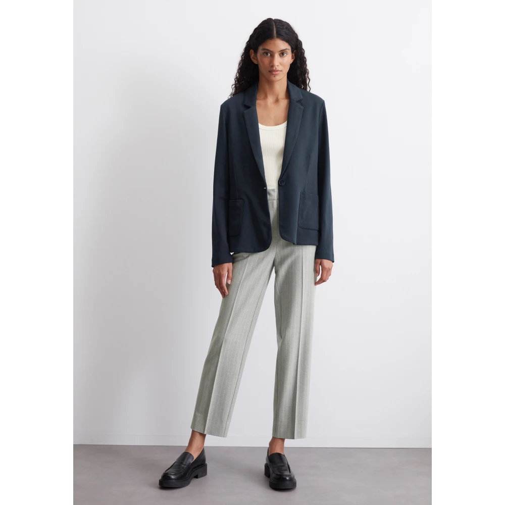 Marc O'Polo Gewone jersey blazer Blue Dames