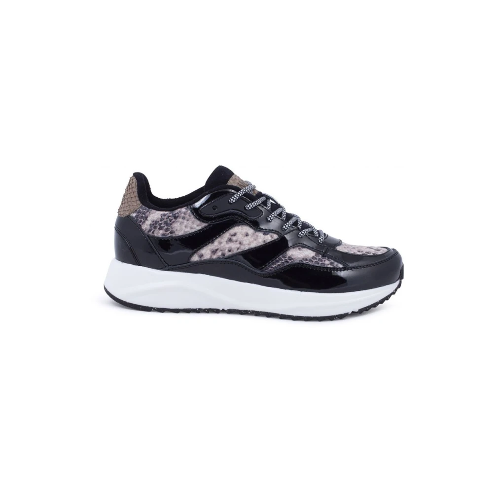 Woden Sophie Bruine Slang Sneakers Dames Schoenen Veelkleurig Multicolor